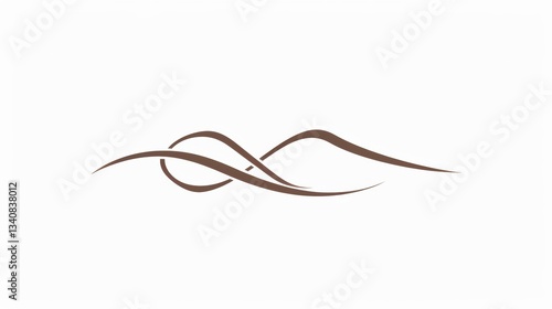 Elegant Swash, Swoop, and Swish: Hand - Drawn Calligraphy Sign with Underlines