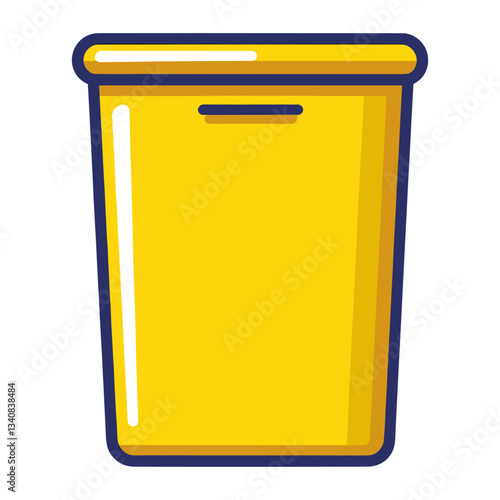 vectorYelloew bin illustration environment letterbox