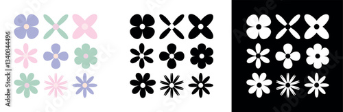 Vector Flowers set