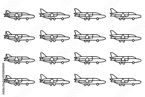 aero carrier fx8 line art technical design sketch.eps
