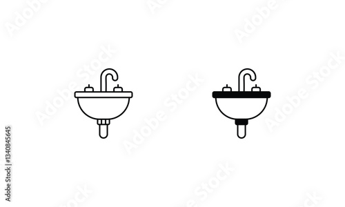 Sink vector icon 