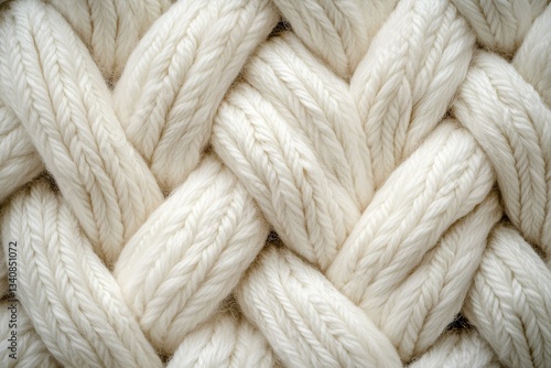 Obraz na płótnie Soft, plush Milky yarn creates a captivating stockinette stitch texture w salonie