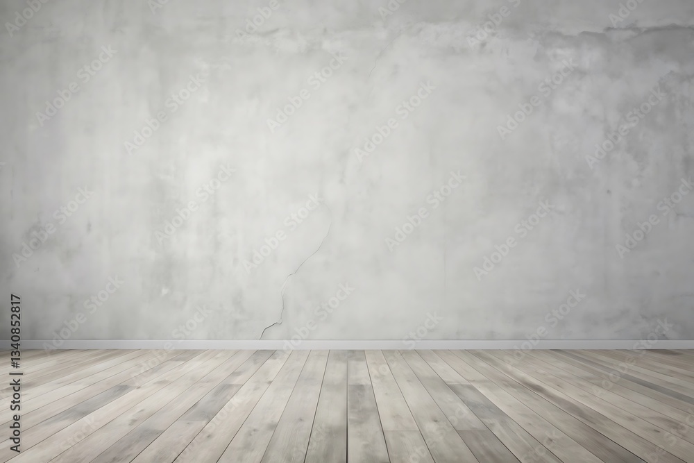 Empty room gray wall room with wooden floor Empty room gray wall room with wooden floor
