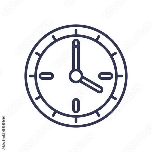Minimalist clock symbolizing maturity and the passage of time.