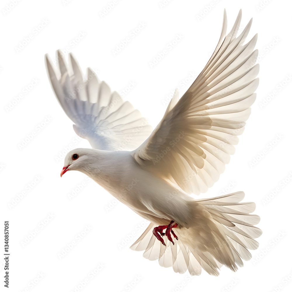 Obraz premium dove isolated on white
