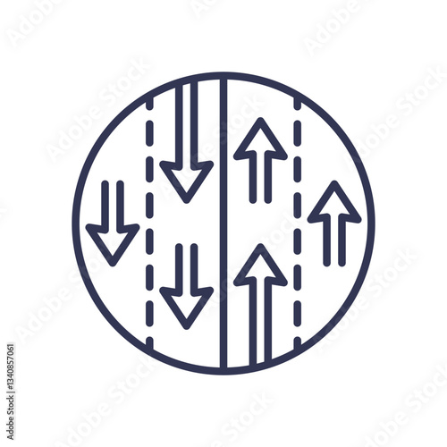 Arrows in a circle symbolize simultaneous execution and parallel processes.