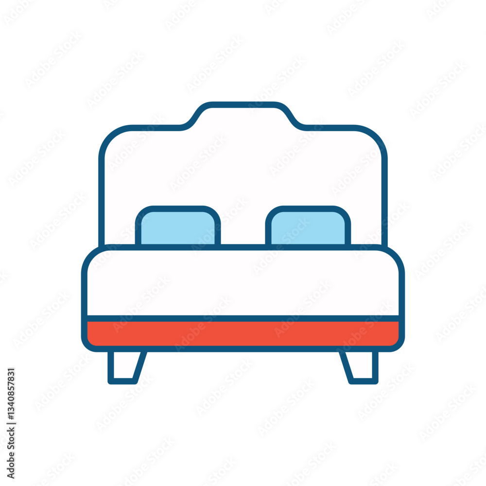 Bed vector icon Bed vector icon