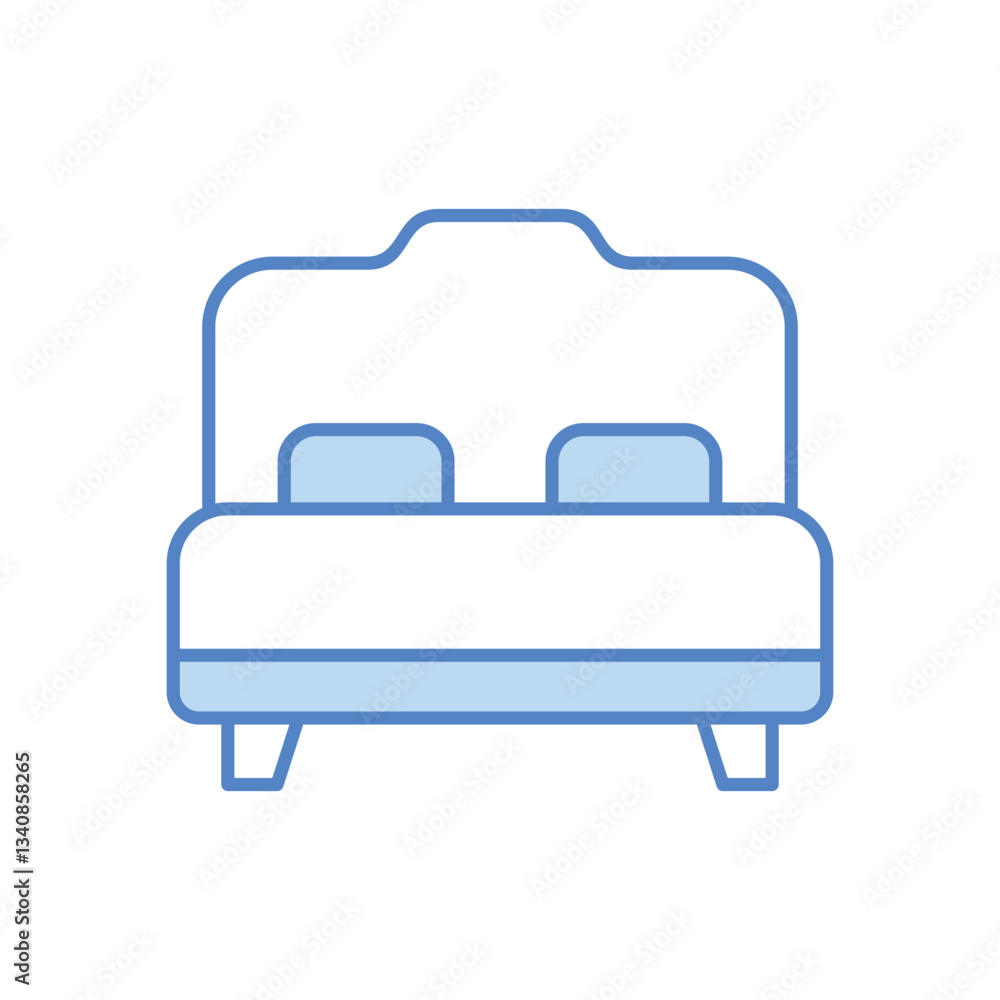Bed vector icon Bed vector icon
