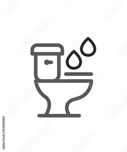 Excessive Urination Icon stock illustration