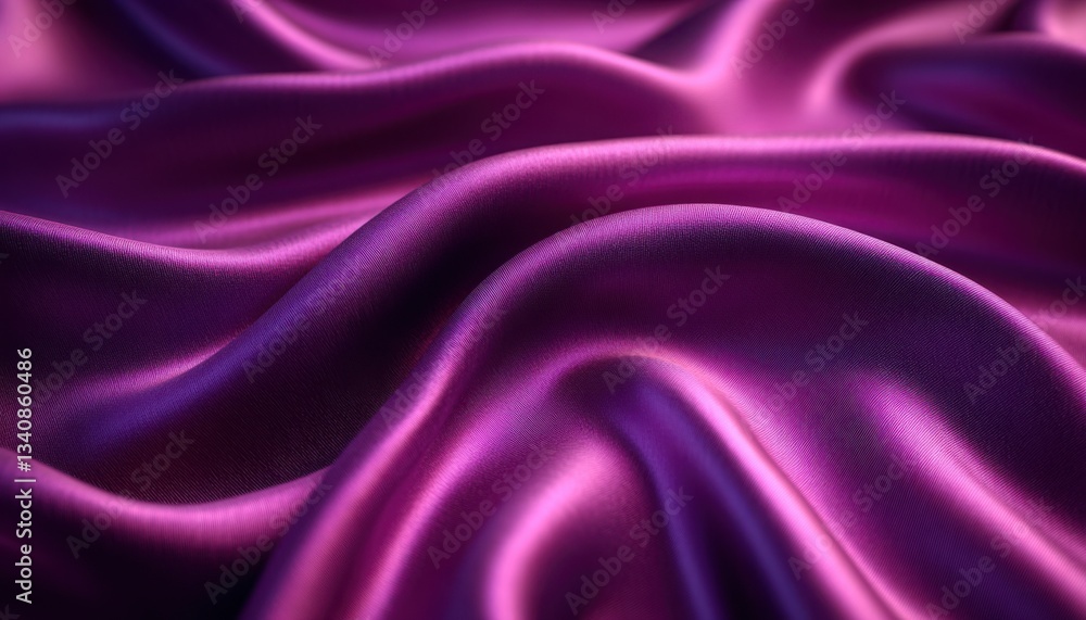 Fototapeta premium Maroon silk with deep luxurious ripples velvety texture.