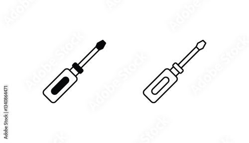 Tester icon design with white background stock illustration