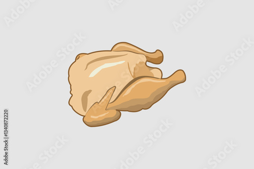 raw chicken meat vector image cut into one piece suitable for banner image design, chicken meat seller, food, chicken meat, chicken meat seller shop, raw chicken meat, clothes, t-shirts, flyers