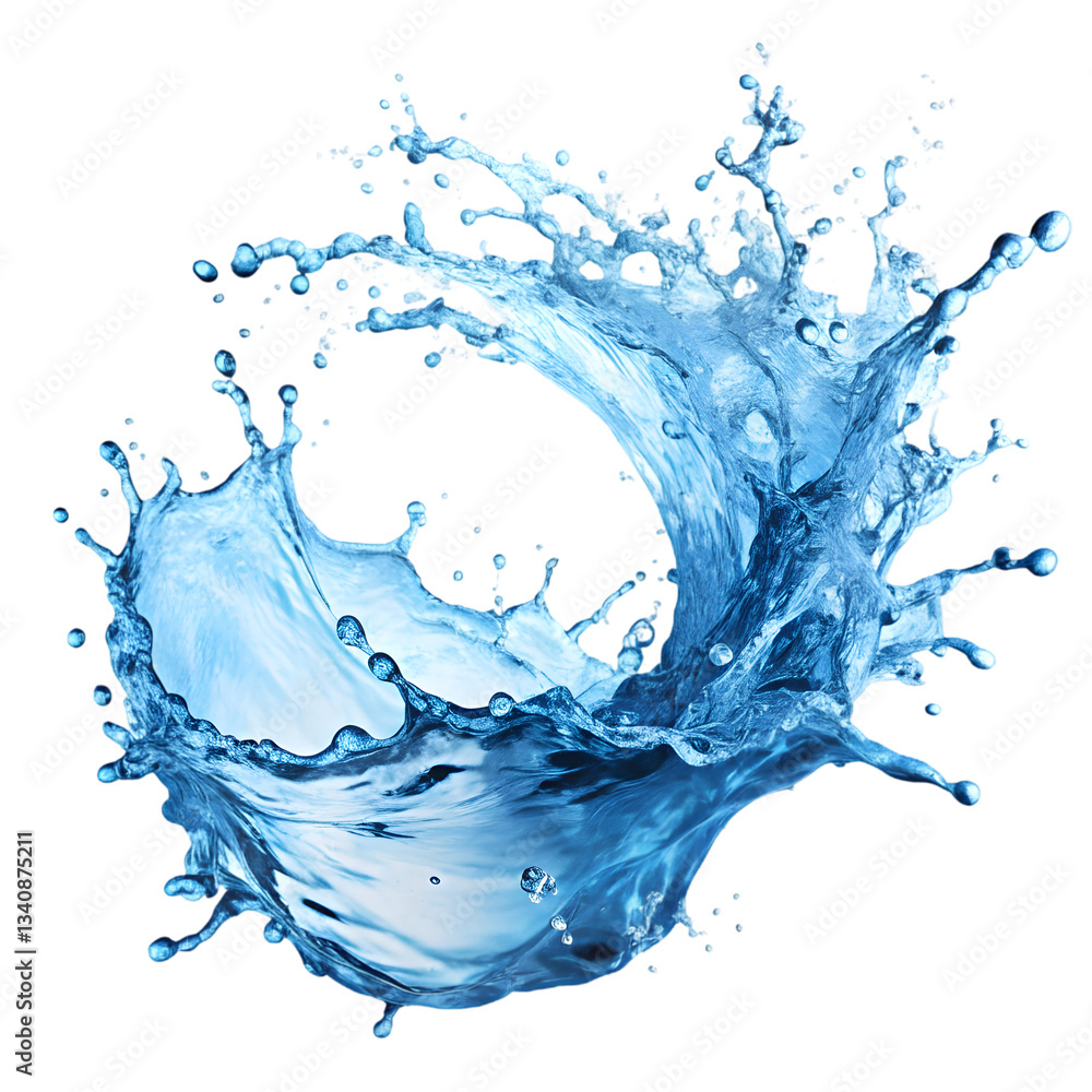 Obraz premium blue water splash