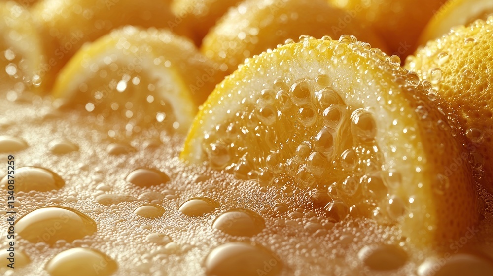 Sparkling lemon slices Sparkling lemon slices