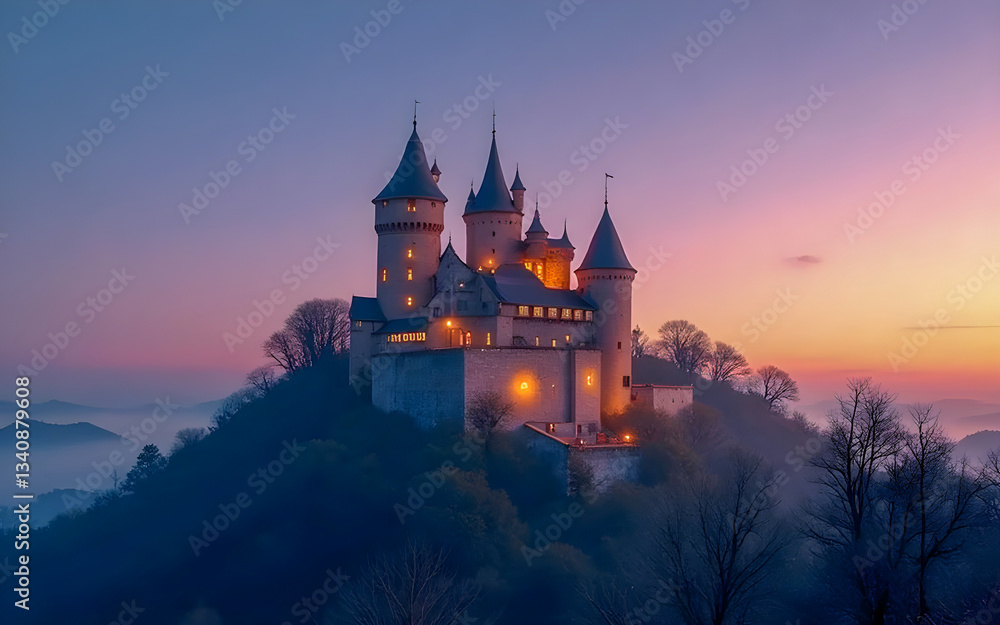 castle in the night castle in the night