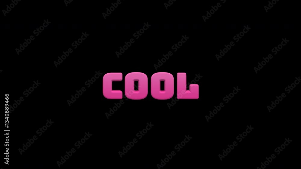 Cool - Bouncing Bubble Gum Social Media Title On Alpha Loop Cool - Bouncing Bubble Gum Social Media Title On Alpha Loop