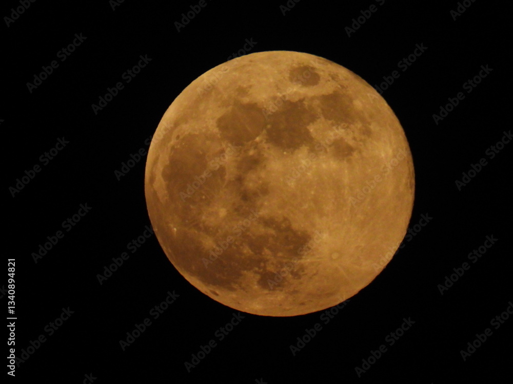 Fototapeta premium full moon over black