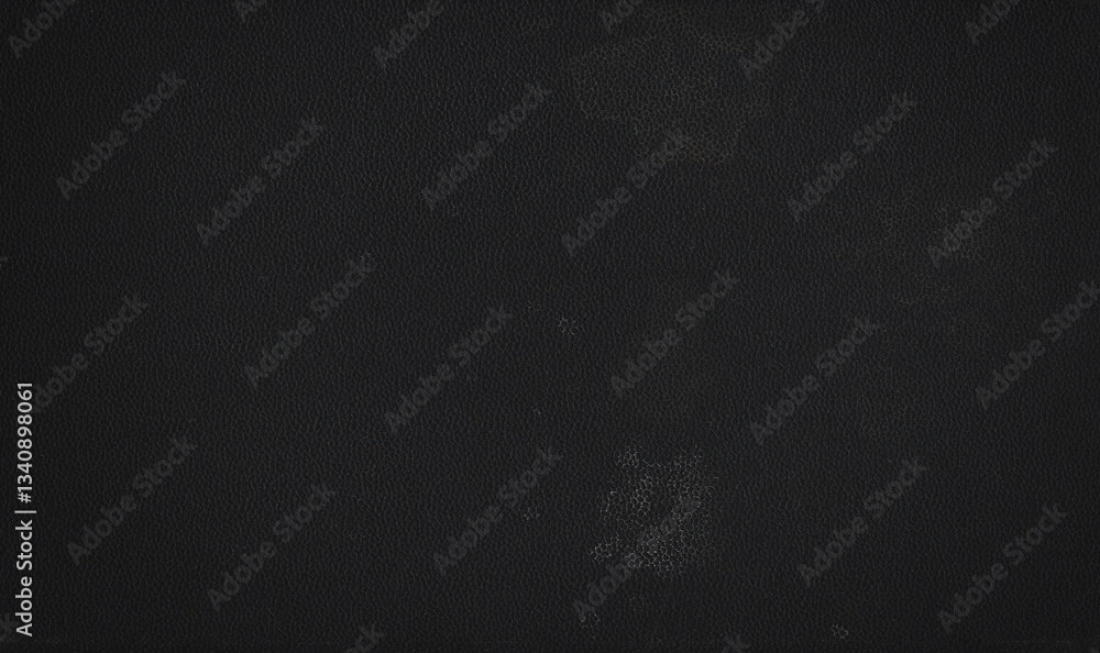 Artificial leather texture. Black old book cover. Rough surface with embossed. Blank retro page. Empty place for text. Perfect for background and vintage style design.