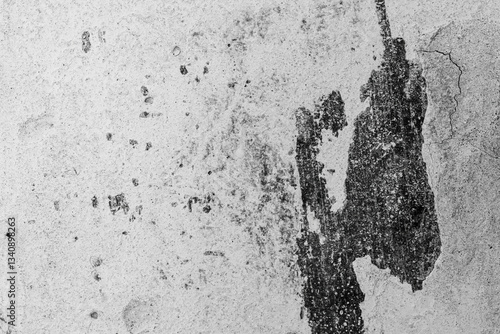 Obraz na płótnie Texture of old cracked concrete wall. Rough gray concrete surface. Great for background and design. Close-up. High resolution. w salonie