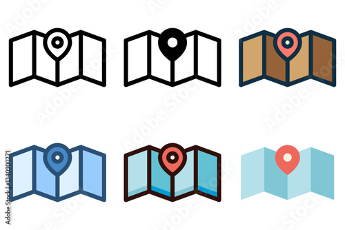 location map icon vector illustration