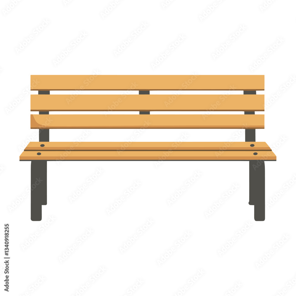 Bench illustration minimalist furniture vector Bench illustration minimalist furniture vector