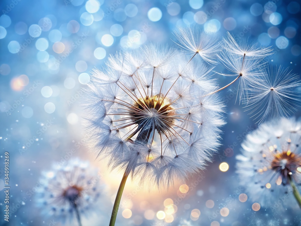 White Background Dandelion Seeds, High-Resolution Macro Photography, Fluffy Seedhead, Nature Close-up, Botanical Detail White Background Dandelion Seeds, High-Resolution Macro Photography, Fluffy Seedhead, Nature Close-up, Botanical Detail