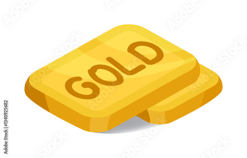 gold bar, graphic bullion gold, illustration gold bars