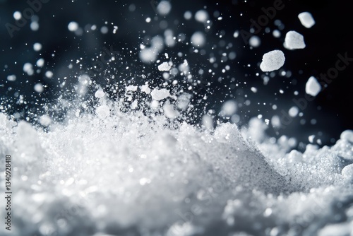 Magnesium Chloride Salt: Isolated White Mineral for Ionic Bathing and Dust Control