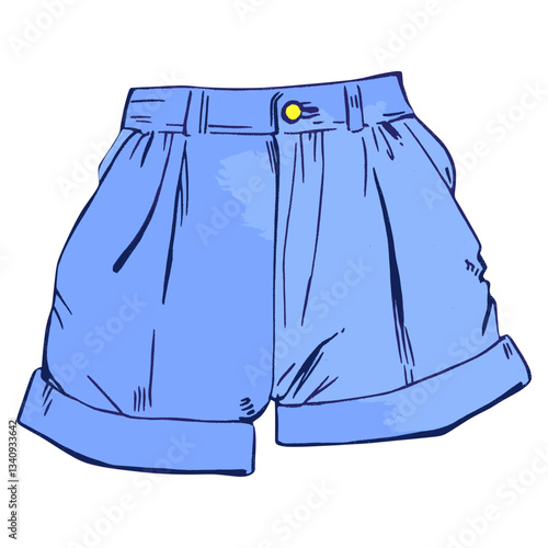Short pant shorts illustration clothing vector