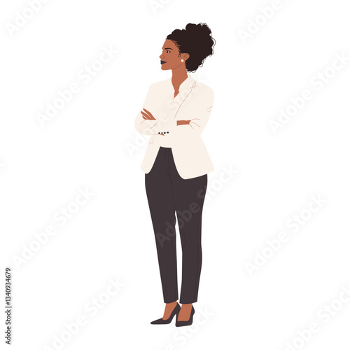 Business women wearing suite woman illustration professional vector