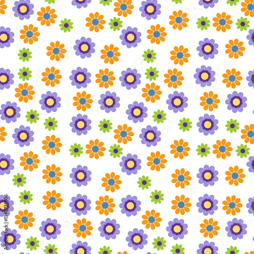 Floral seamless pattern Beautiful romantic floral
