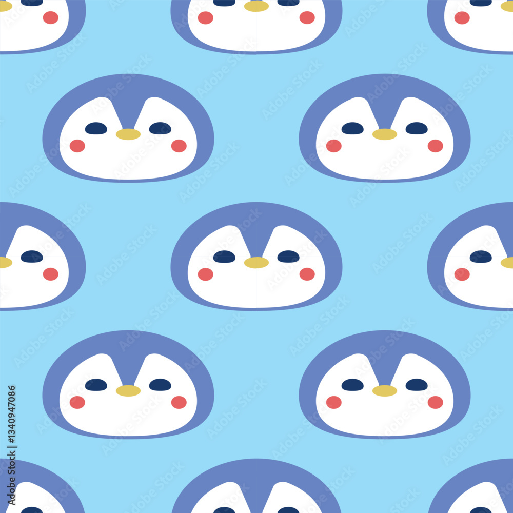 Cute Penguin Vector Seamless Pattern Digital Paper for Children's Nursery, Baby Shower Invitations, Winter-Themed Crafts, Scrapbooking, Wrapping Paper, Fabric Prints, and More Cute Penguin Vector Seamless Pattern Digital Paper for Children's Nursery, Baby Shower Invitations, Winter-Themed Crafts, Scrapbooking, Wrapping Paper, Fabric Prints, and More