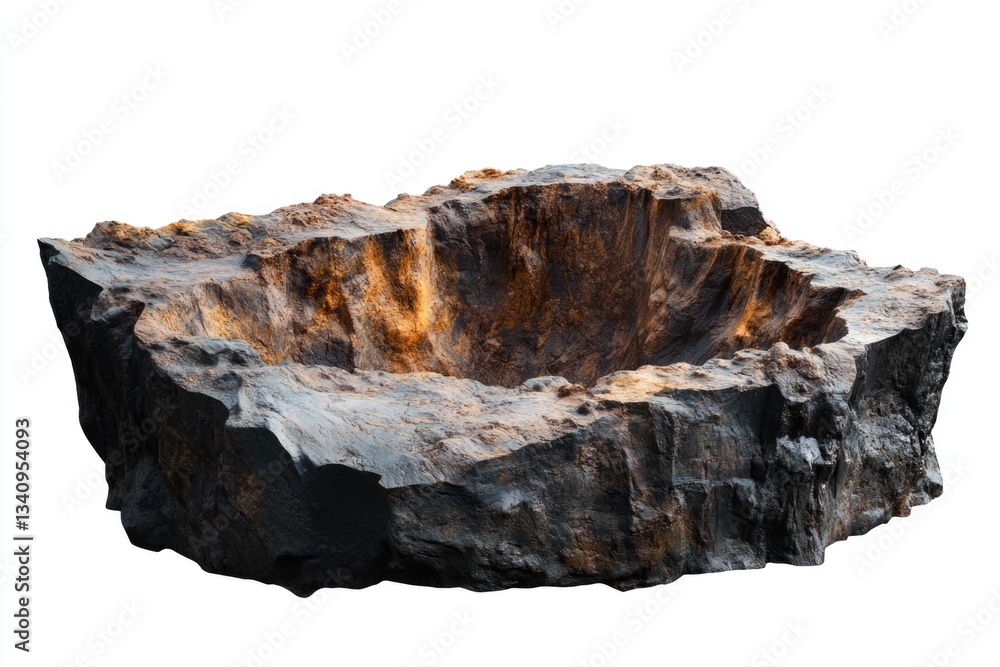 Fototapeta premium A large rock with a hole in it