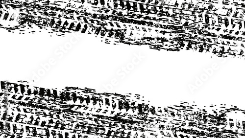 力強いタイヤ跡ベクター背景壁紙