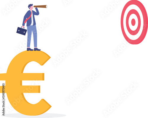 Social media illustration, business concept, web design

