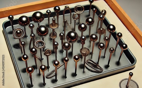 Metal pins that retain the shape pressed into them Enhances tact