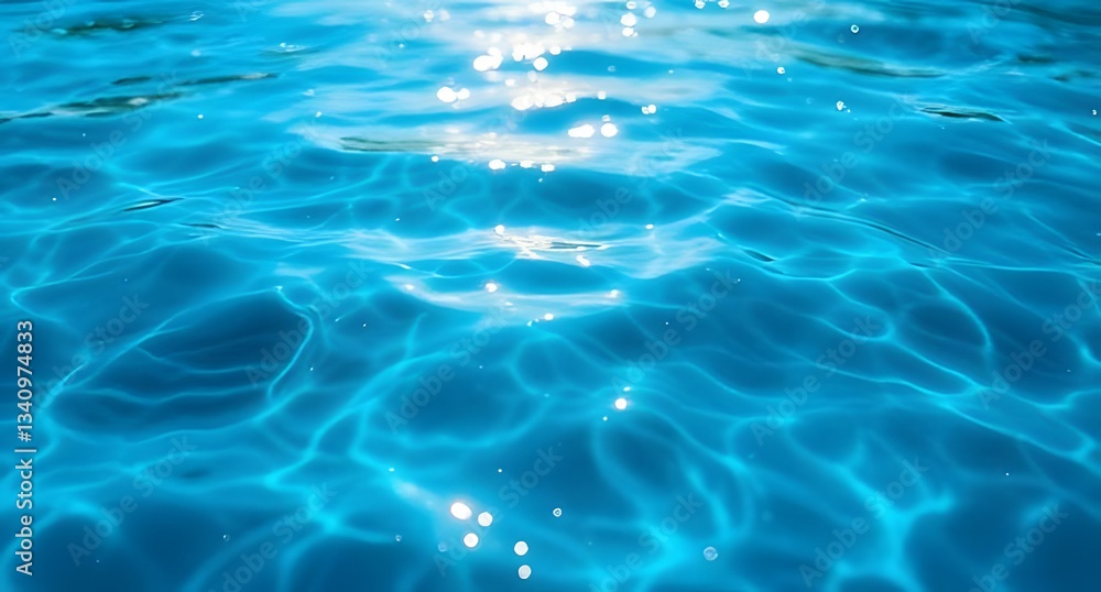Obraz premium blue water background