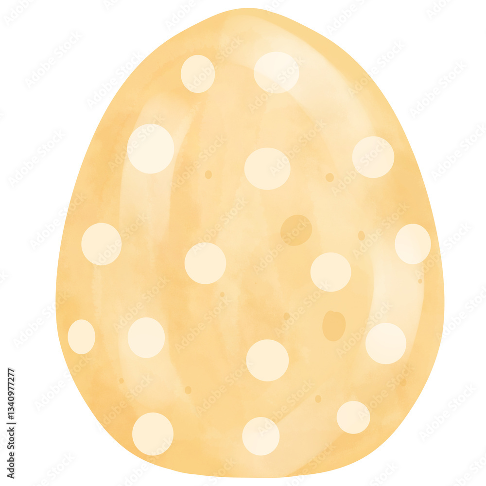 Fototapeta premium Watercolor hand painted Easter eggs