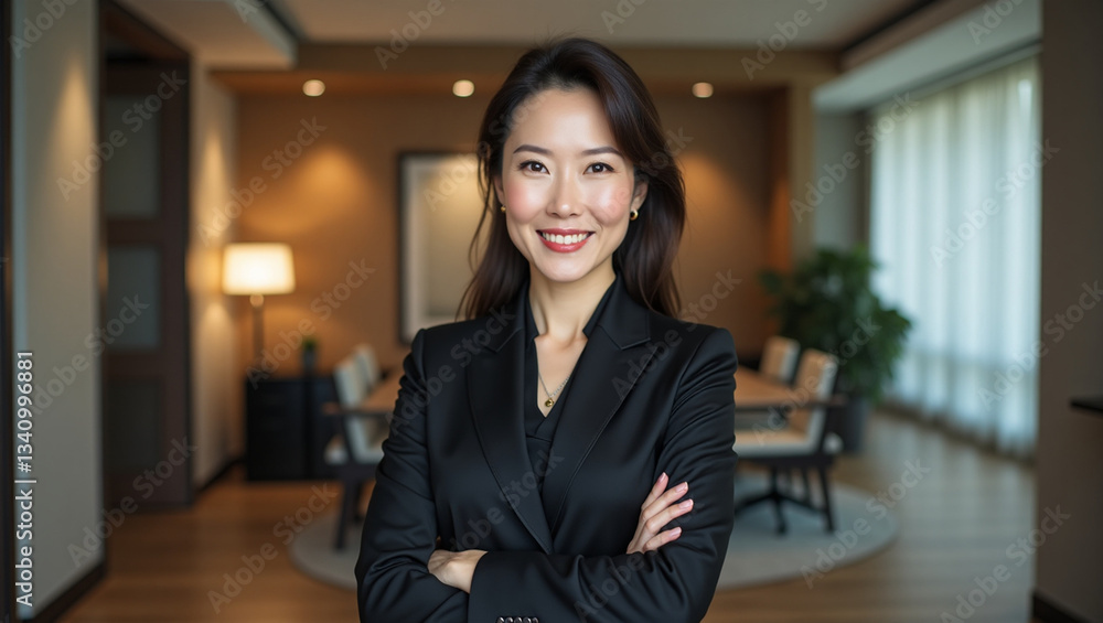 portrait of an Asian young businesswoman at the office portrait of an Asian young businesswoman at the office