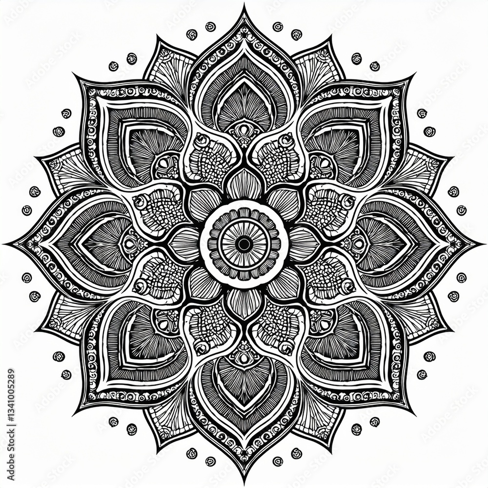 Fototapeta premium mandala round ornament