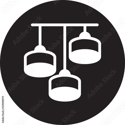 Ceiling Light glyph icon