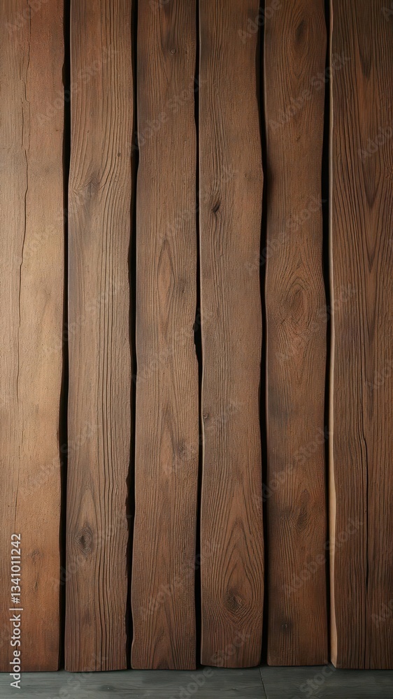 Naklejka premium Reclaimed bourbon barrel staves, rustic wall texture, worn,vertical,staves