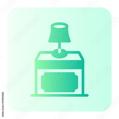 bedside table gradient icon
