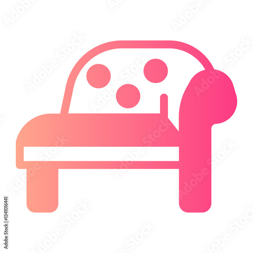 chaise longue gradient icon
