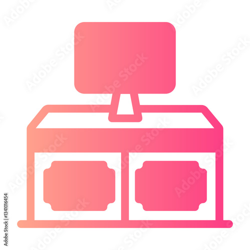 Computer gradient icon