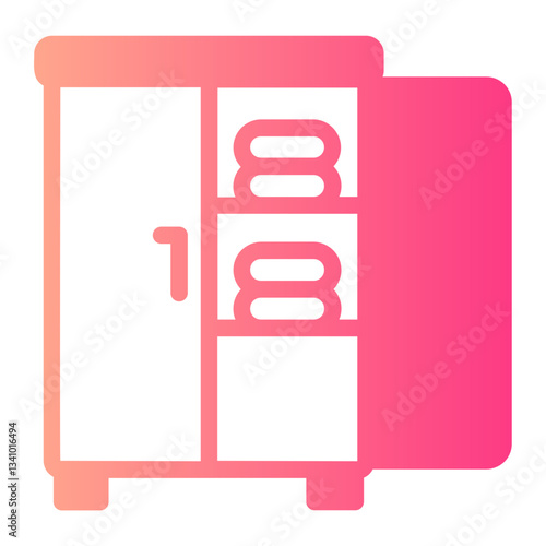 cupboard gradient icon