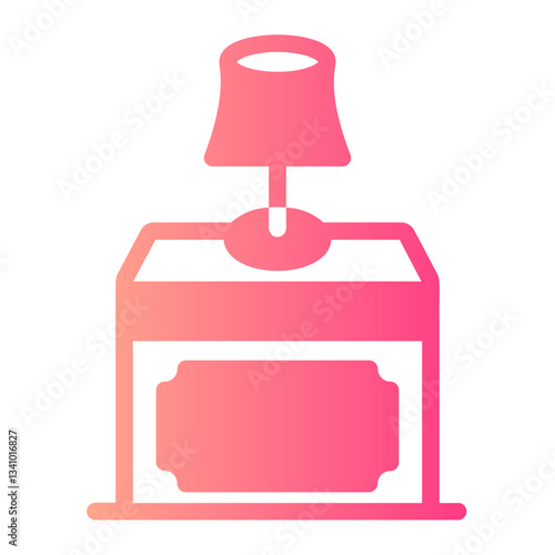 bedside table gradient icon