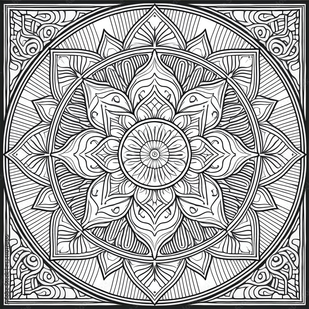 Fototapeta premium mandala round ornament
