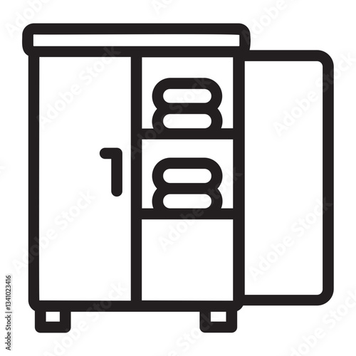 cupboard line icon