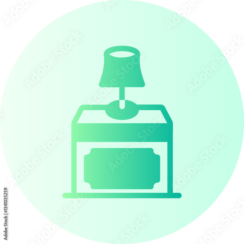 bedside table gradient icon